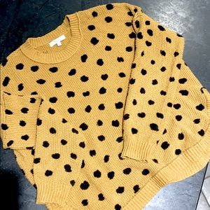 Animal print sweater